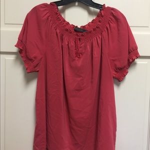 Outback Red dark peach colored top